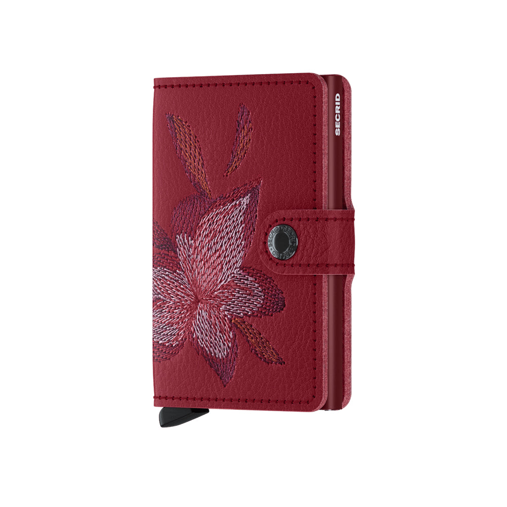 Secrid Mini Wallet - Stitch Magnolia Rosso