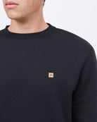 Men's TreeFleece Classic Crew - Black Front Close Up