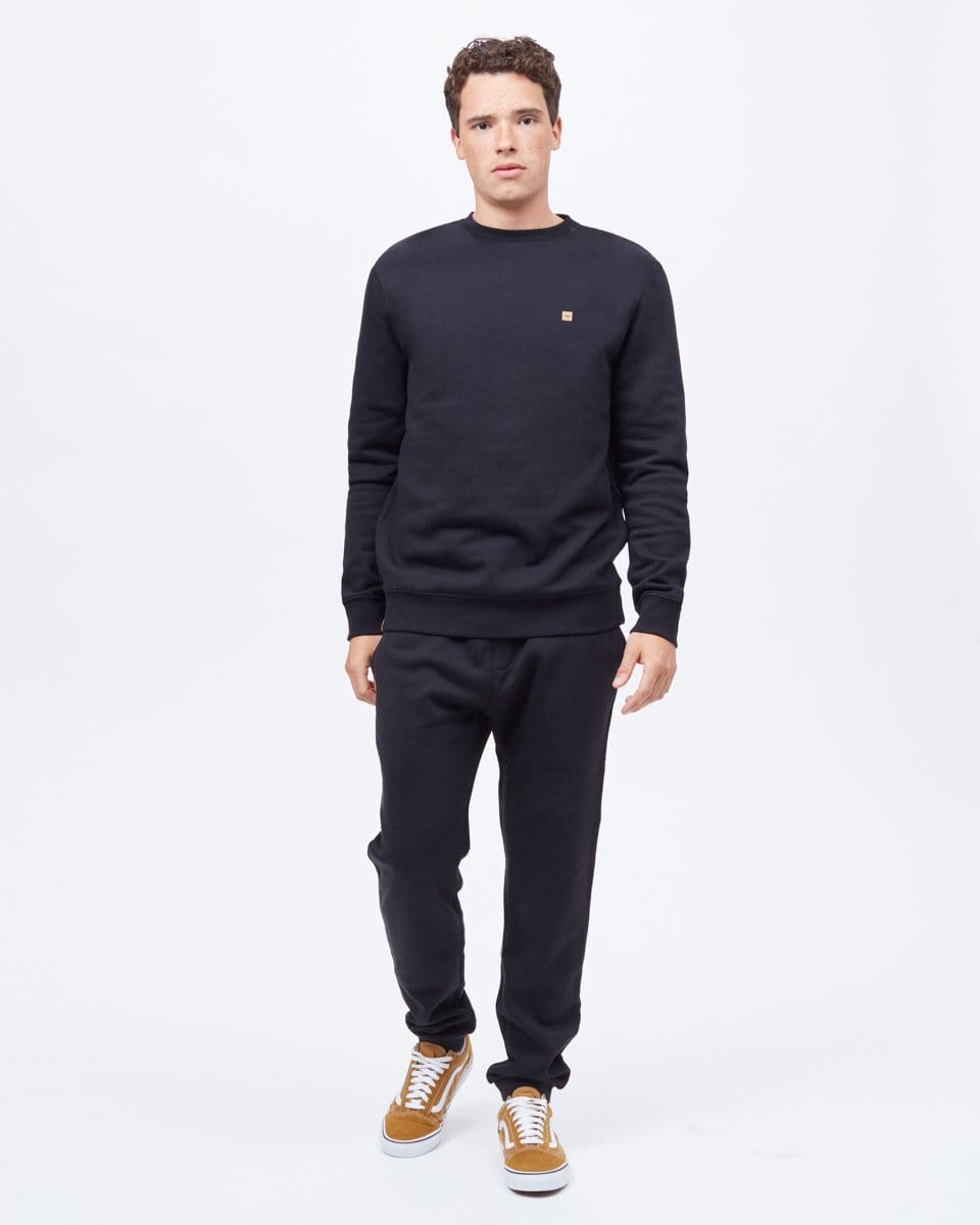 Men's TreeFleece Classic Crew - Black Front Full View